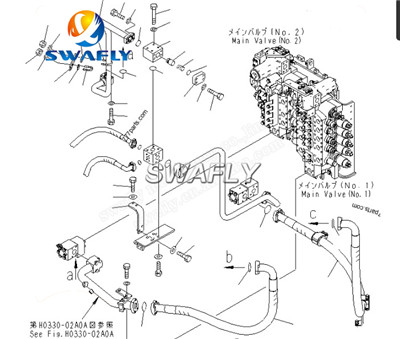 SWAFY இலிருந்து அசல் புதுப்பிக்கப்பட்ட KOMATSU PC1250-8 முதன்மை கட்டுப்பாட்டு வால்வு அசெம்பிளியை அறிமுகப்படுத்துகிறது